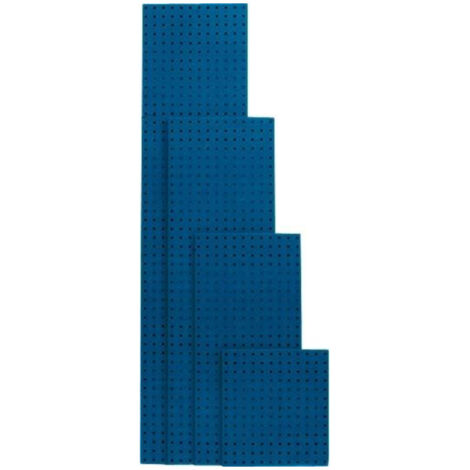 Plaque perfor'Š¢e 495 x 457 mm bleu gentiane RAL 5010 (1/2)