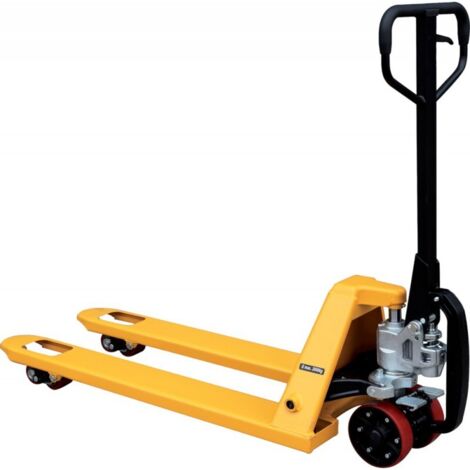 Transpalette 2000 Kg jaune 1150,mon.,avec aide au déplacement