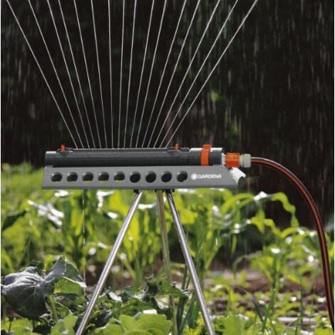 Gardena 01973-20 Comfort - 250/2 Arroseur oscillant Aquazoom Gris/Orange Plastique 30 x 20 x 20 cm