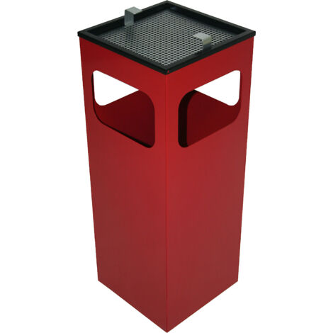 Cendrier à déchets Cuba rouge (1/2)