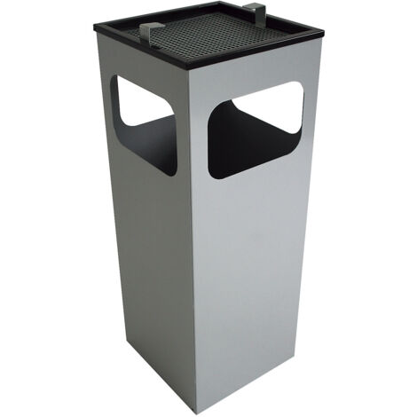 Cendrier à déchets Cuba nickel argent (1/2)