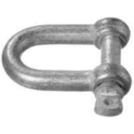 Manilles droite, galvanisé 6,0mm-1/4" (100) (Par 100) (1/2)
