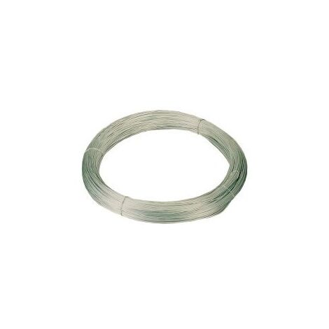 Fil de fer - Blanc - Plastifié - Rouleau de 15m - 2 mm de diamètre