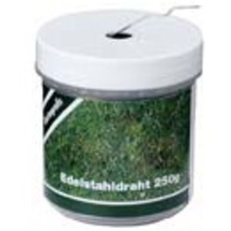 Fil d'acier inoxydable dans un récipient 250 g 0,80 mm ca. 60 m (1/2)