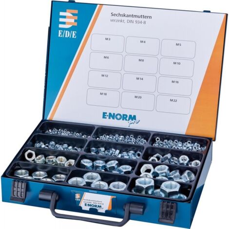 Coffret E-NORM 11 DIN 934 zn