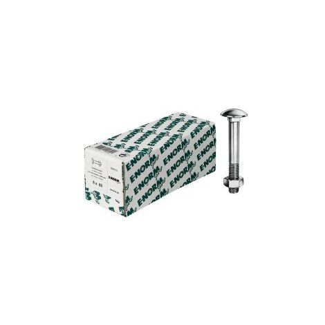 Boulon tete bombé DIN 603 Mu HDG M12x30 HP E-NORMpro (Par 50) (1/3)