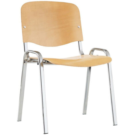 Chaise visiteur ISO bois chrome / htre (1/2)