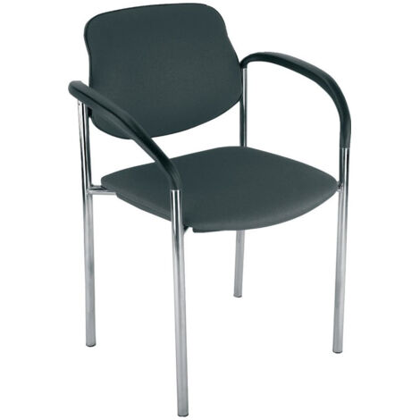 Chaise STYL m.Arml. chrom/bleu (Par 4) (1/3)