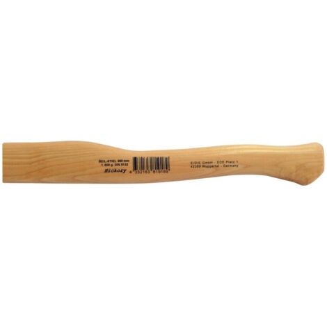 Manche de hache, pied de vache en caryer, 600 mm pour 1000 g