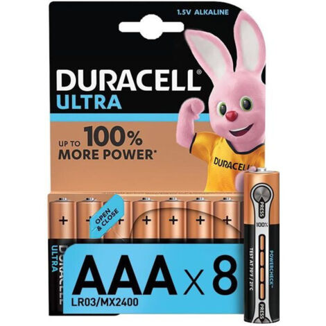 Pile Duracell Ultra Power AAA BPH8 Dclick m. Powercheck (1/5)