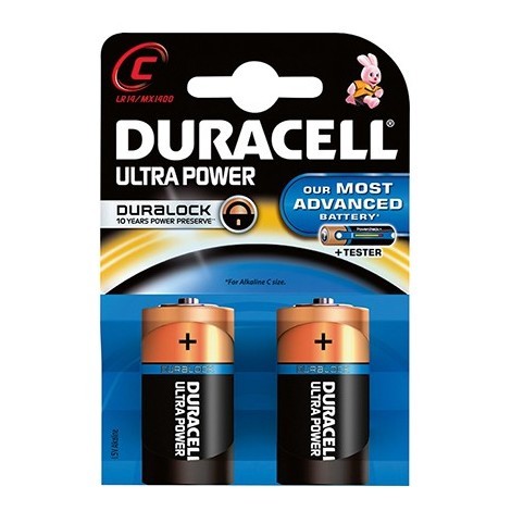 Pile Duracell Ultra Power C K2 m. Powercheck