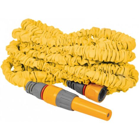 Hozelock – Tuyau extensible 30 m – Construction anti-kink – Caoutchouc naturel – Connecteurs Aqua Stop – Pour arrosage extérieur