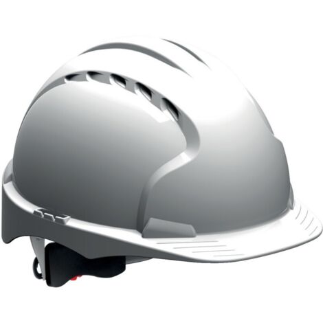 JSP – Casque de chantier EVO3 réglage à vis EN 397 – Norme EPI – Coquille HDPE – Suspension 6 points – Applications chantiers humides