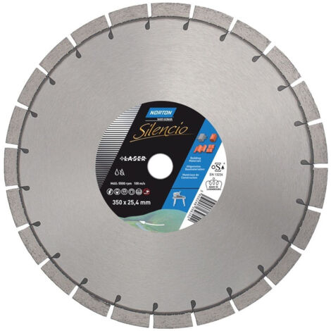 Disque diamant Norton Silencio 300x25,4mm (1/2)