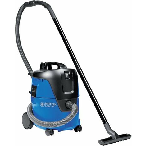 Nilfisk – Aspirateur eau et poussières AERO 21-01 – 1250W, 20L, 3600l/min – Pour chantiers humides et espaces confinés – Moteur performant - AERO 21-01 PC