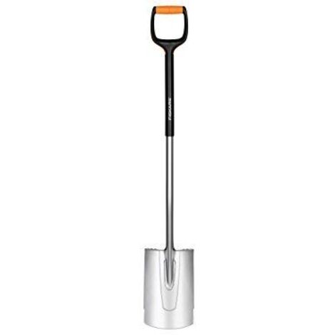 Beche bord droit L avec tete/manche en Acier - Fiskars 131481 Xact