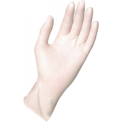 Gants de Protection Latex Grand Modèle 0443, Latex,Gr.M(Box a 100 St.) (1/2)