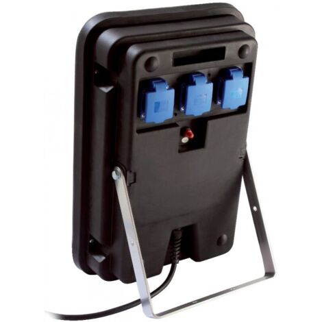 As - Schwabe – Projecteur de chantier portable 4 x 36 W – 3 prises IP44 – Câble H07RN-F 5 m – Lumière froide 11800 lm