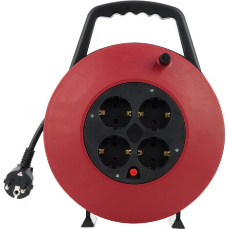 Boîtier câble 10m 4 voies noir/rouge H05VV-F 3G1,5 (Par 6) (1/2)