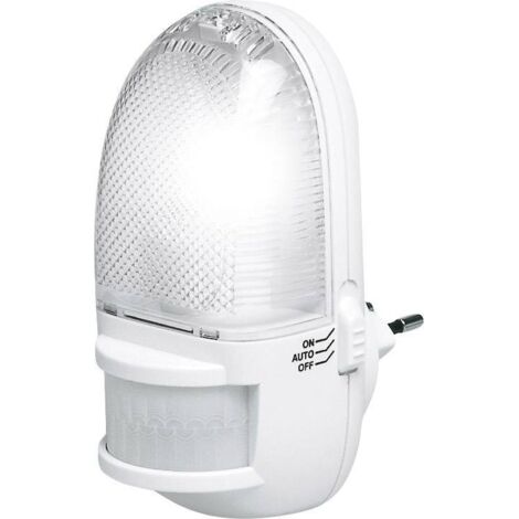 Veilleuse blanche 337161 avec détecteur de mouvement – 3 LED blanches 0,8W – Angle de détection 110° – Portée 5 mètres – REV