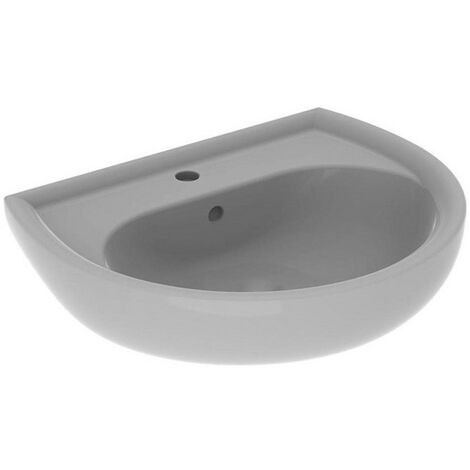 Lavabo Geberit RENOVA 600x490mm avec trou pour robinet avec trop-plein Manhattan