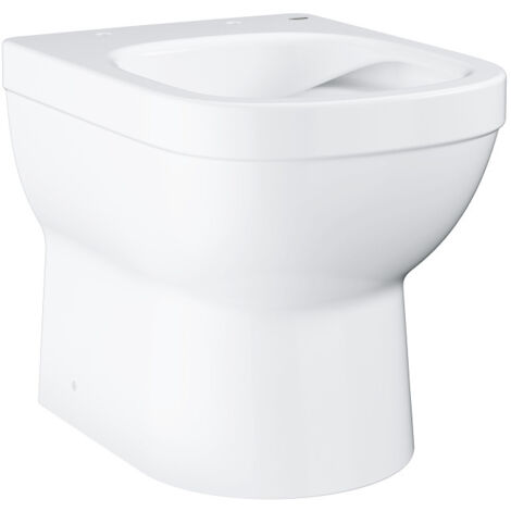 Grohe – WC à poser sans bride – Évacuation universelle – Cuvette en céramique blanche – Chasse Triple Vortex silencieuse – Inclus set de fixation - Ceramique4