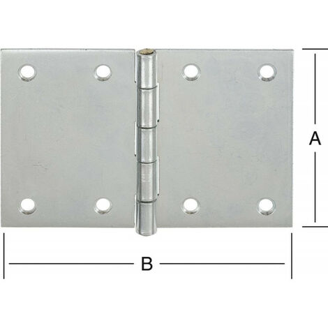 Charnière DIN large 90X133 galv. (1/2)