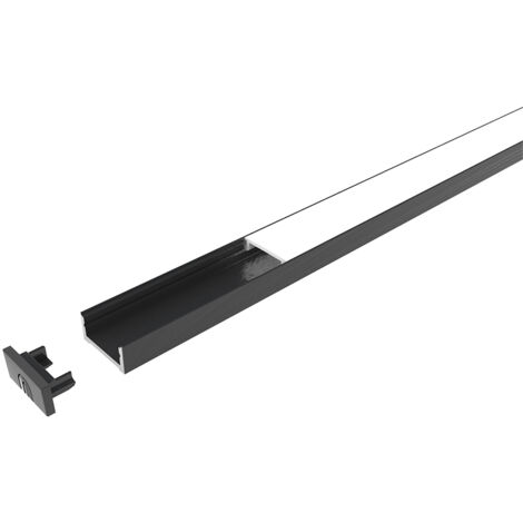 Profil channelline d - Décor : Noir - Diffuseur : Noir - HALEMEIER (1/5)