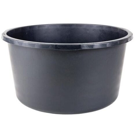 Seau à mortier 90L noir rond. Échelle L