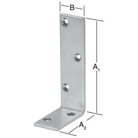 Equerre fort 100x50x40mm galv.