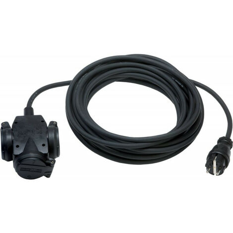 Ralllonge électrique triple IP44 5m H07RN-F3G1.5
