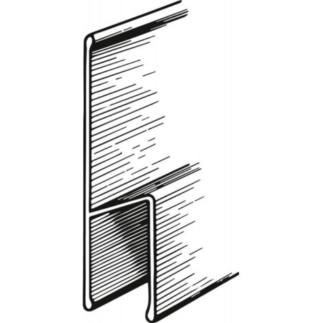Règle H alu 114 x 25 mm - 2 m TOP qualité FORTIS (1/4)