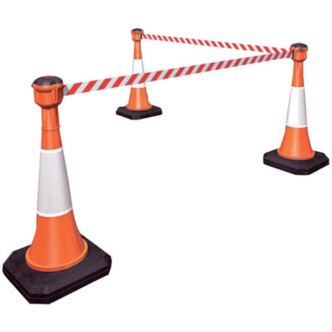 FP – Cône de signalisation 1000 mm – Orange avec surface réfléchissante – Compatible système SKIPPER – Pour délimitation zones de sécurité
