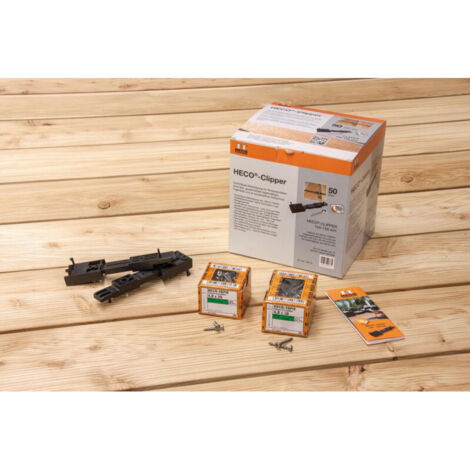 Set clips HECO 50 pièces 150 pièces 4.0x25.100 pièces 4.0x30 (1/5)