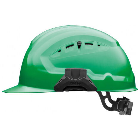 Casque de sécurité CrossGuard avec verrou tournant Vert