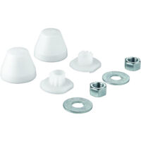 Grohe – Set de fixation pour WC – Acier inoxydable – Installation solide et durable – Compatible bidet – Pour chantiers humides