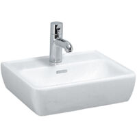LAUFEN PRO A lave-mains 450 x 340 mm avec trop-plein, version 1 trou pour robinet LAUFEN blanc
