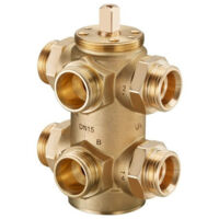 RobinetA TOURNANT SPHERIQUE 6 VOIESOPTIBAL W6 , DN15, 3/4 M