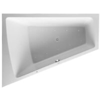 Baignoire bain à remous Duravit PAIOVA 315 l 180x140 blanc 1 dossier incliné gauche Combi-Syst E