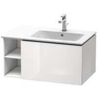 Meuble sous-vasque L-CUBE 400x820x481m avec éclairagecken re blanc mat