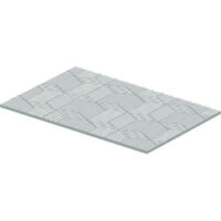 Insert en verre Duravit DURASQUARE pour console métallique 003111/112 cubic line