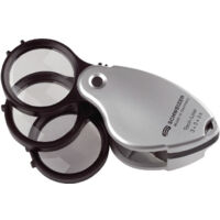 Loupe pliante Tech-Line mExtn. Objectif 3x + 3x + 3x-9x D.38mm Suisse