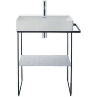 Insert en verre DU dans les consoles métalliques DuraSquare 003115+16 Cubic line