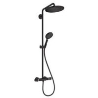 Showerpipe 280 1jetavec mitigeur thermostatique noir mat