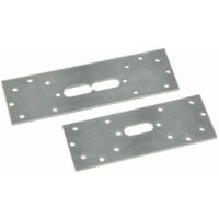 Plaque de maintien Multitubo en acier galvanisé, double 75 mm