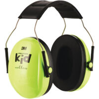 Casque anti bruit enfants H510AK EN 352 SNR 27 dB bandeau vert fluo pour enfant 3M