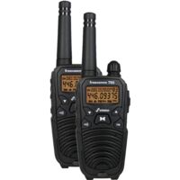 Talkie walkie 8 canaux – Portée 10 km – Lumière d'urgence LED – Réglage volume 8 niveaux – Indicateur batterie faible – Stabo