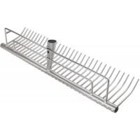 FP – Râteau de pelouse 40 dents – Largeur de travail 700 mm – Acier avec enrobage en poudre d'argent – Design avec shrout conique – Lot de 5