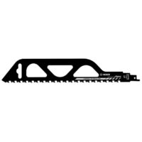 Bosch – Lame de scie sabre S 1243 – Pour coupes dans briques grossières – Compatible scies à sabre récipro et tigre – Longueur 124mm