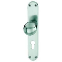 f1 anodisé neuf A Solidement Sur gussrosette poignée de porte 1300//160 gekröpfter bouton